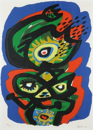 Anton Rooskens - Litho, Birds - Ingelijst kopen? Bied vanaf 200!
