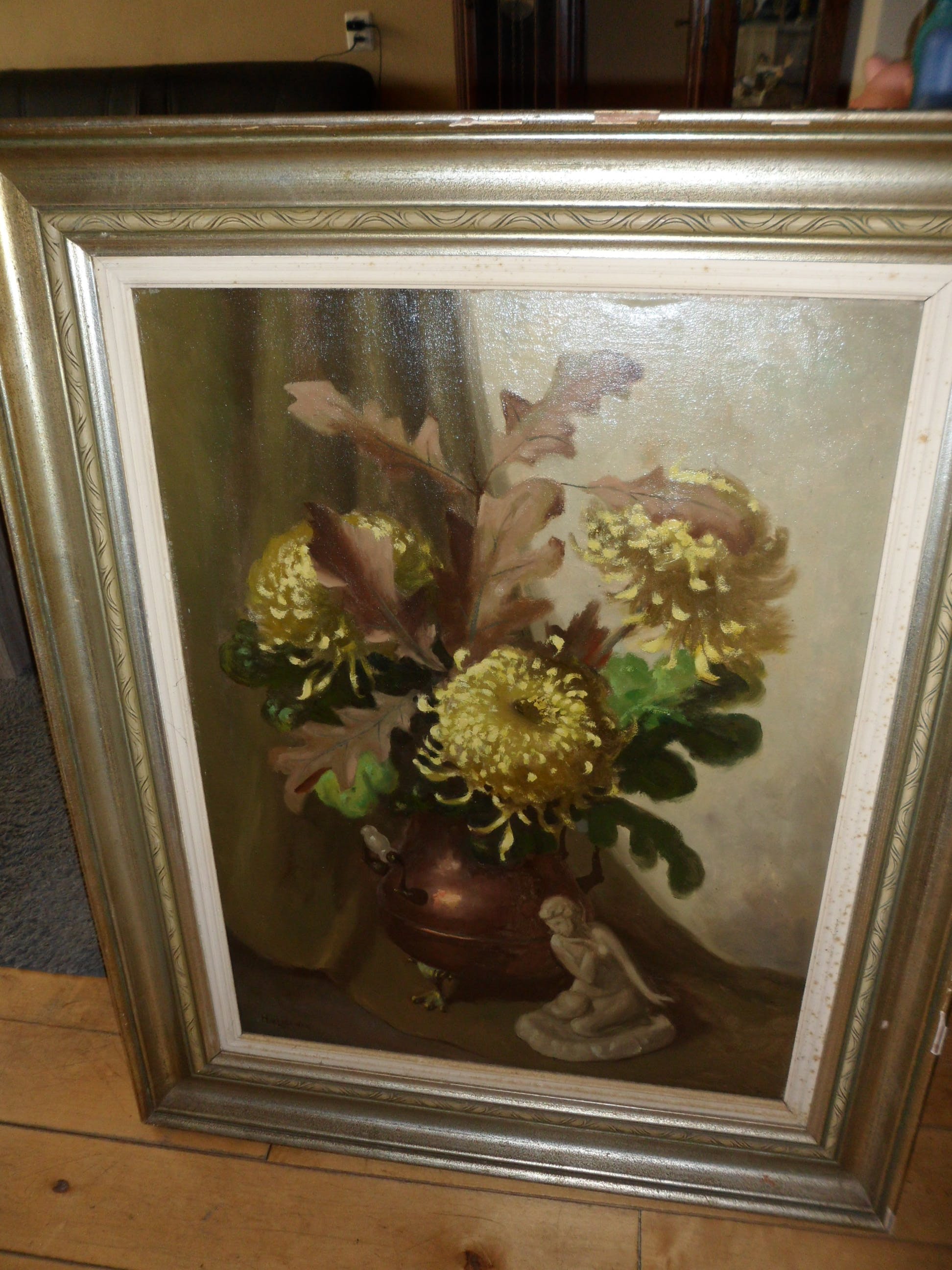 Hendrik van Leeuwen - Stilleven met chrysant kopen? Bied vanaf 30!