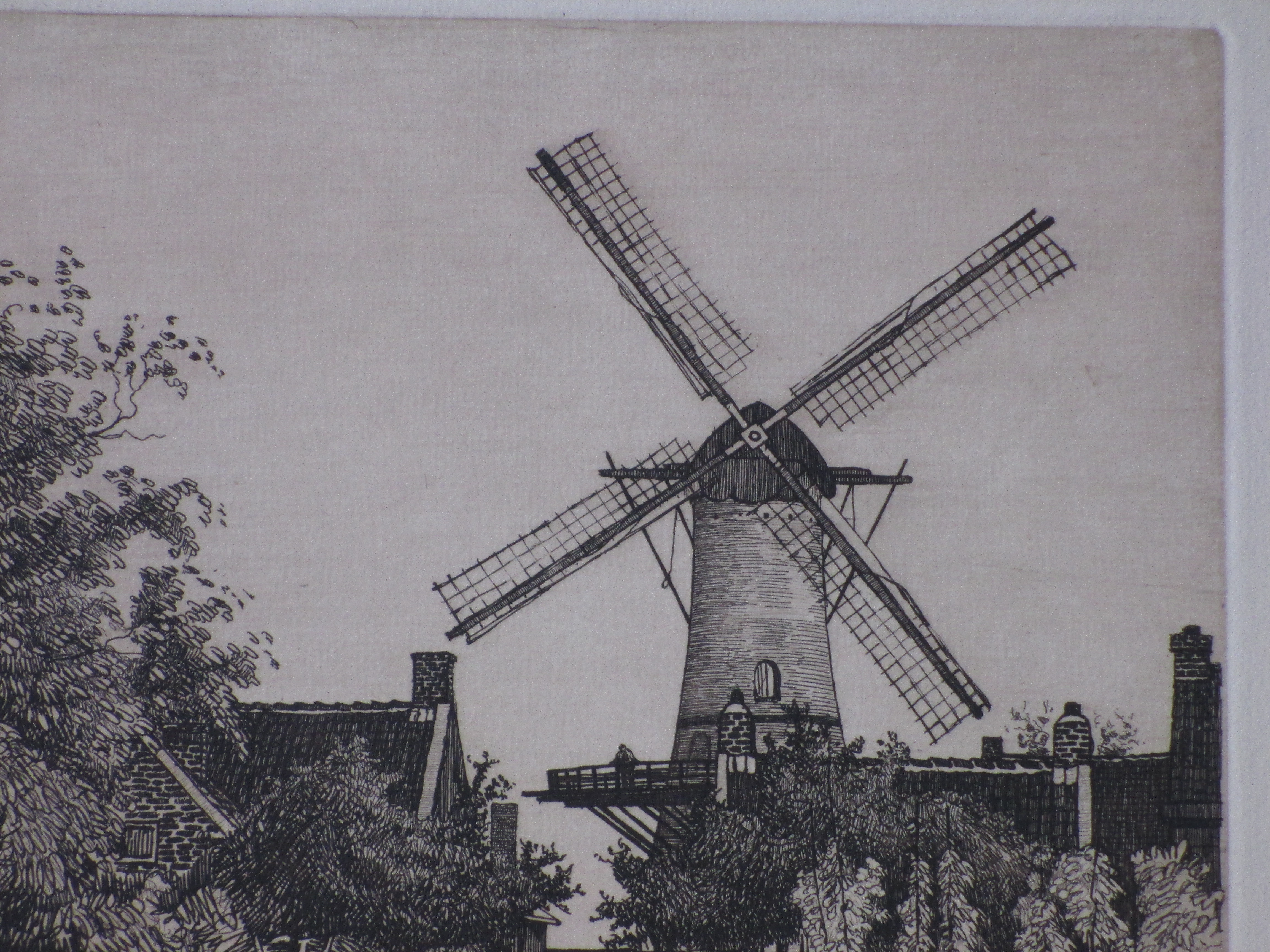 Nico van der Jagt - Molen te Chaam - Ets kopen? Bied vanaf 40!