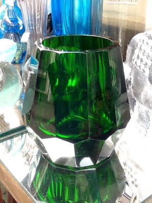 Moser - Facet geslepen kristallen vaas. kopen? Bied vanaf 35!