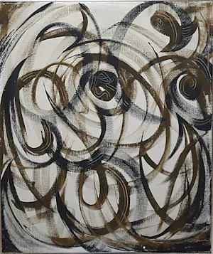 John ter Reehorst - abstract 1968 - olieverfschilderij - ingelijst kopen? Bied vanaf 150!