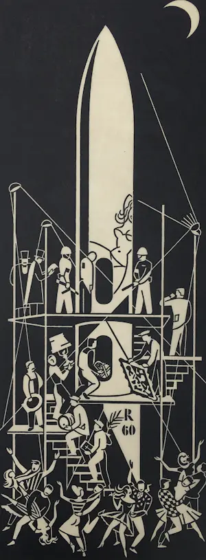 Gerd Arntz - Rocket ‘n Roll - Civilisatie naar de maan - 1960/86 kopen? Bied vanaf 250!