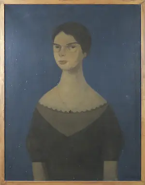 AcheterKarel Wiggers - Olieverf op doek, Portret van een vrouw - Ingelijst? Enchérissez de 800!