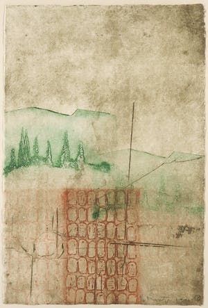 Jan Montyn - Kleurenets, De muren van Toscane - Ingelijst kopen? Bied vanaf 1!