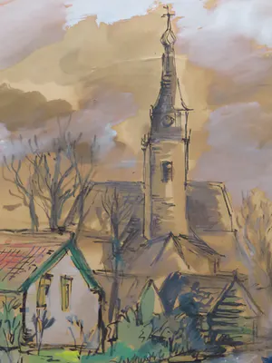 Jan Makkes - Dorpsgezicht (Vroeg werk) kopen? Bied vanaf 155!