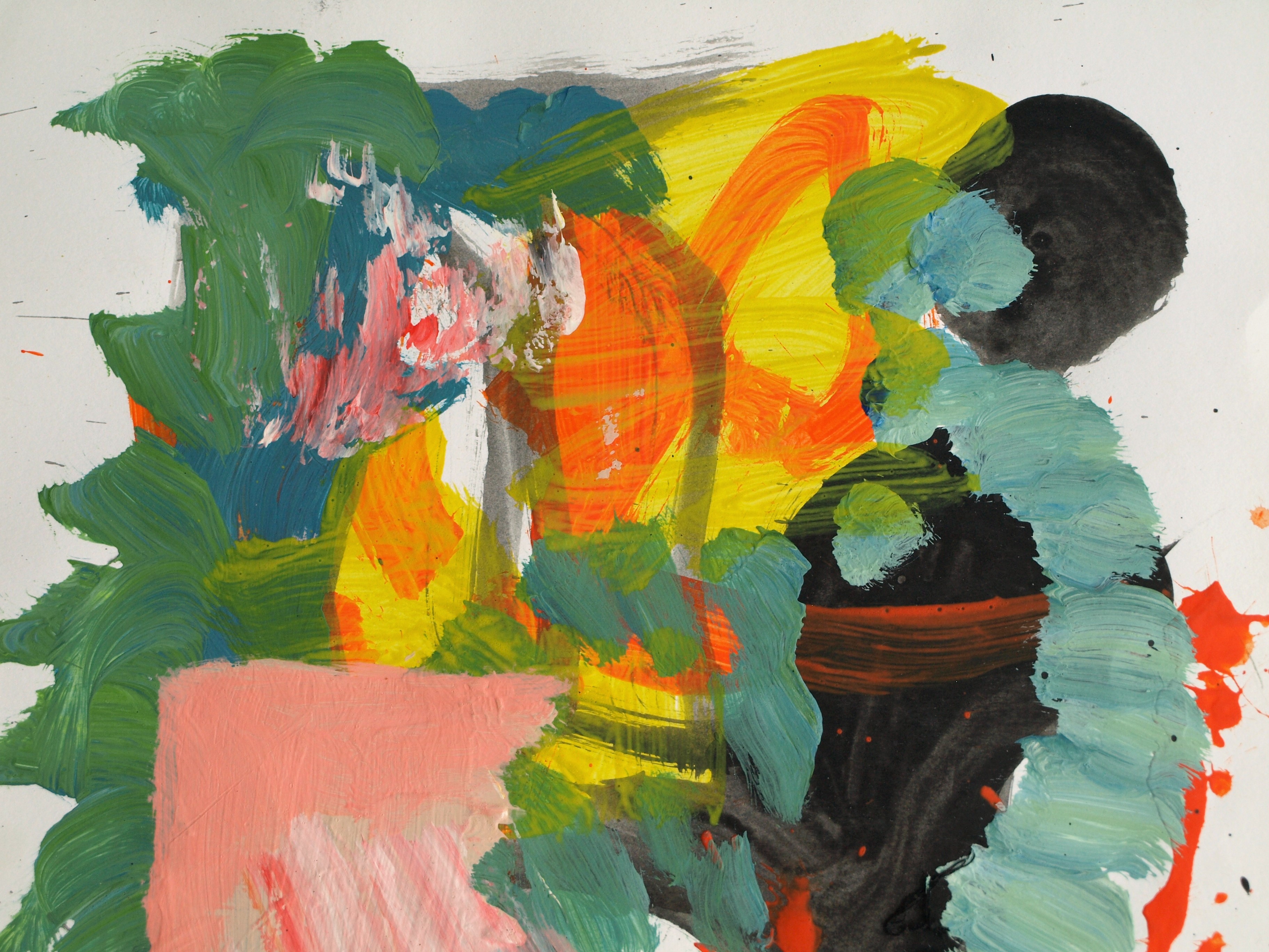 Peter Klashorst - Acrylverf op papier – Abstract 16 - 2016 kopen? Bied vanaf 35!