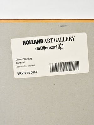 Geert Vrijdag - Eufraat - Ingelijst - GROOT kopen? Bied vanaf 1!
