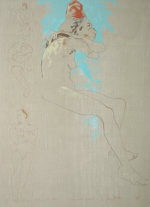 Sam Drukker - Litho, Man, vrouw & maan kopen? Bied vanaf 60!