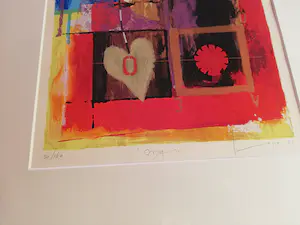 Piotr Konkel - Schitterende kleurenzeefdruk (ingelijst zgan) kopen? Bied vanaf 35!