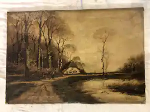Henk Bellaard - landschap verkauft für € 75!