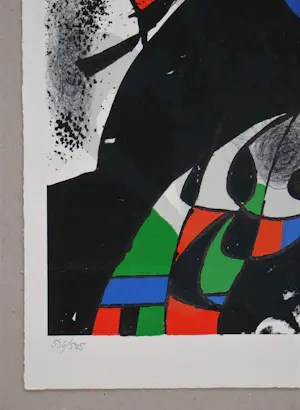 Joan Miro - Hommage à San Lazzaro - Originele lithografie - 1975 kopen? Bied vanaf 100!