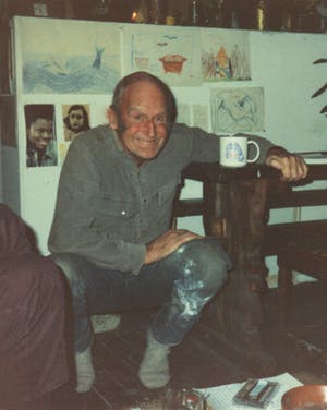 Paul Koning - Bijzonder Psychedelisch jaren 70 Pastel (ViltStift) "Kop zonder Kip" gesigneerd kopen? Bied vanaf 10!