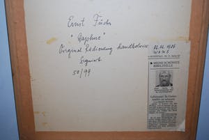 Ernst Fuchs - Daphne - Ets met aquarel - 1973(!) kopen? Bied vanaf 150!