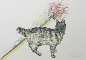 Roger Raveel - Zeefdruk, Felix vulgaris kopen? Bied vanaf 350!