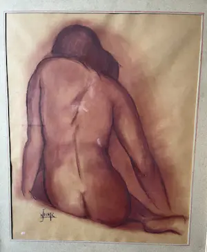 Joub Wiertz - Zittend naakt kopen? Bied vanaf 250!