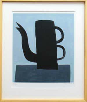 Klaas Gubbels - Zwarte koffiekan met dubbel oor verkocht voor € 395!