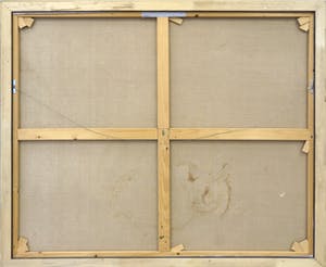 Ger Lataster - Gemengde techniek op doek, Z.T. Abstracte compositie - Ingelijst (Groot) kopen? Bied vanaf 2500!