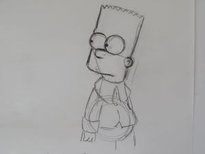 Matt Groening - originele tekening Bart, The Simpsons, + certificaat kopen? Bied vanaf 250!