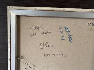 Gerda Elfring - Vogels_olie_linnen_130x110cm kopen? Bied vanaf 500!