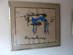 Anton Heyboer - Abstracte compositie verkocht voor € 150!