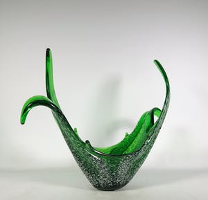 Niet of onleesbaar gesigneerd - Glas, Groene schaal kopen? Bied vanaf 1!