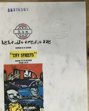 Herman Brood - “City streets” (met coa van st. HB-M) kopen? Bied vanaf 450!