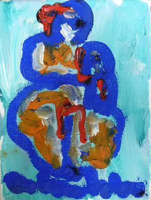 Anton Heyboer - Moeder en kind De oermoeder Taartje verkocht voor € 300!