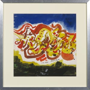 Corneille - Gouache, La Mer - Ingelijst kopen? Bied vanaf 2000!