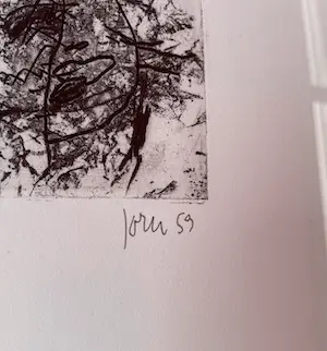 Asger Jorn - Ets droge naald op handgeschept papier kopen? Bied vanaf 425!