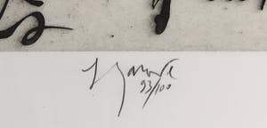 Gerard Garouste - Ets en aquatint, Z.T. Memoire de la liberte - Ingelijst (Groot) kopen? Bied vanaf 100!