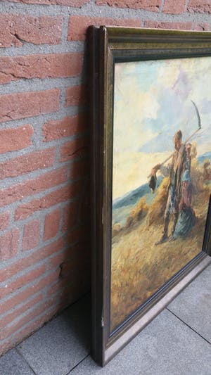 Niet of onleesbaar gesigneerd - Gebed op het land voor een goede oogst kopen? Bied vanaf 10!