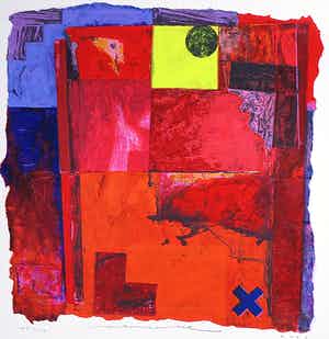 Jos Verwiel - Zeefdruk, Zonder titel verkocht voor € 1!