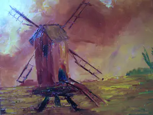 Leo Jordaens - Landschap met molen. kopen? Bied vanaf 40!