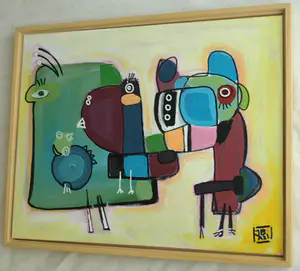 Jasper Banen - Acrylverf op doek , ingelijst , Voor de bevalling – 2021 kopen? Bied vanaf 110!