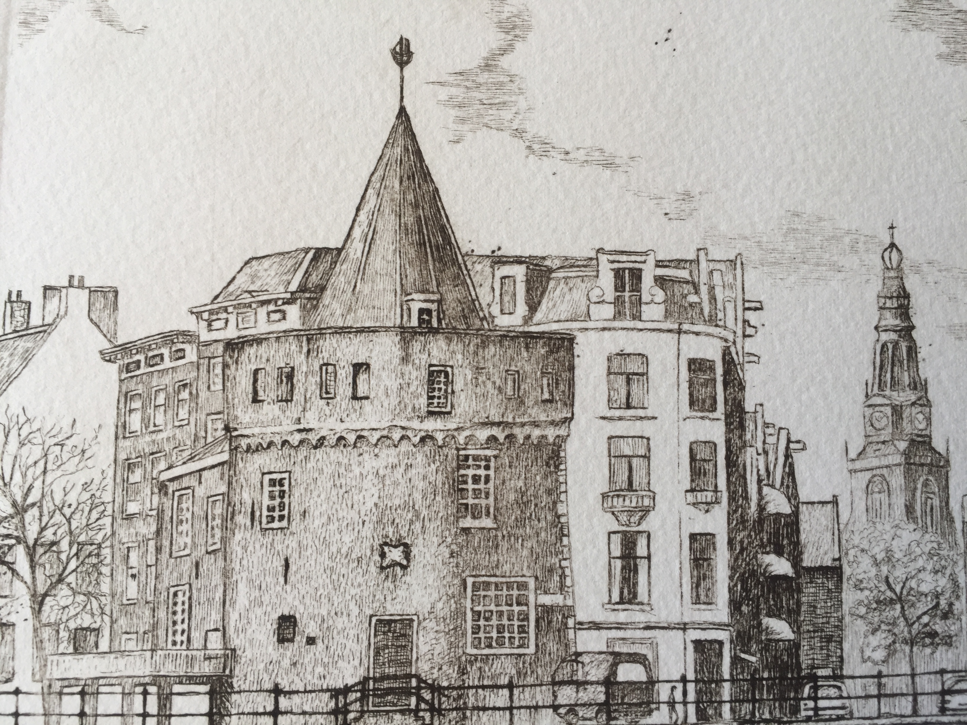 Niet of onleesbaar gesigneerd - ets - Prins Hendrikkade Amsterdam kopen? Bied vanaf 1!