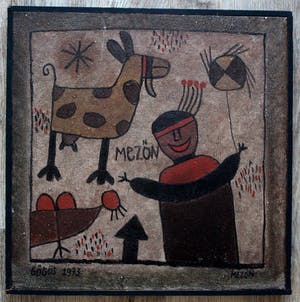 Ferenc Gogos - Olieverf op paneel: Mezon - 1973 kopen? Bied vanaf 299!