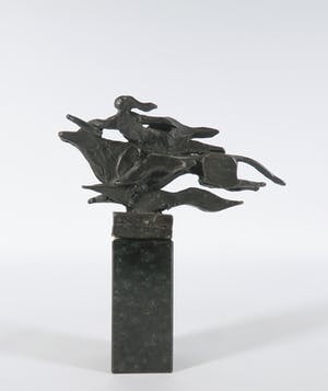Eric Claus - Bronzen beeld, Europa en de stier kopen? Bied vanaf 400!