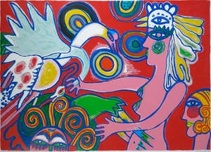 Corneille - Zeefdruk, La Brasilienne - Ingelijst (Zeer groot) kopen? Bied vanaf 700!