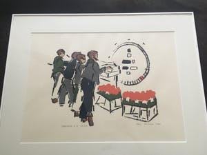 Ellen Meuwese - 3 originele zeefdrukken in identieke lijsten kopen? Bied vanaf 240!