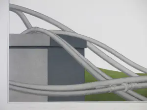 Marinus Fuit - Slangen in Landschap - Kleurenlitho kaufen? Bieten Sie von 38!