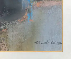 Theresia van der Pant - Binnen, tekening met pastelkrijt (netjes ingelijst) kopen? Bied vanaf 295!