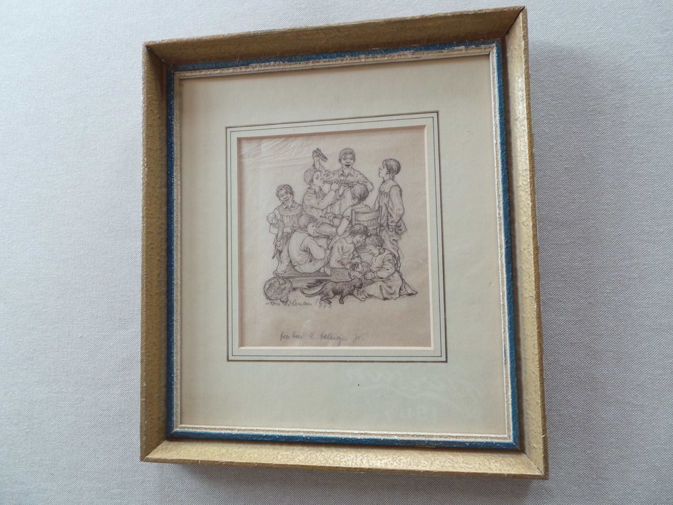 Niet of onleesbaar gesigneerd - Kinderen met muziek instrumenten  kopen? Bied vanaf 1!