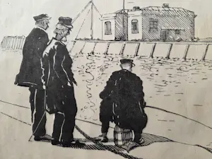 Dirk Hidde Nijland - Bij het loodskantoor. kopen? Bied vanaf 69!