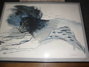 Kees van Bohemen - Zeefdruk, De panter - Ingelijst kopen? Bied vanaf 275!