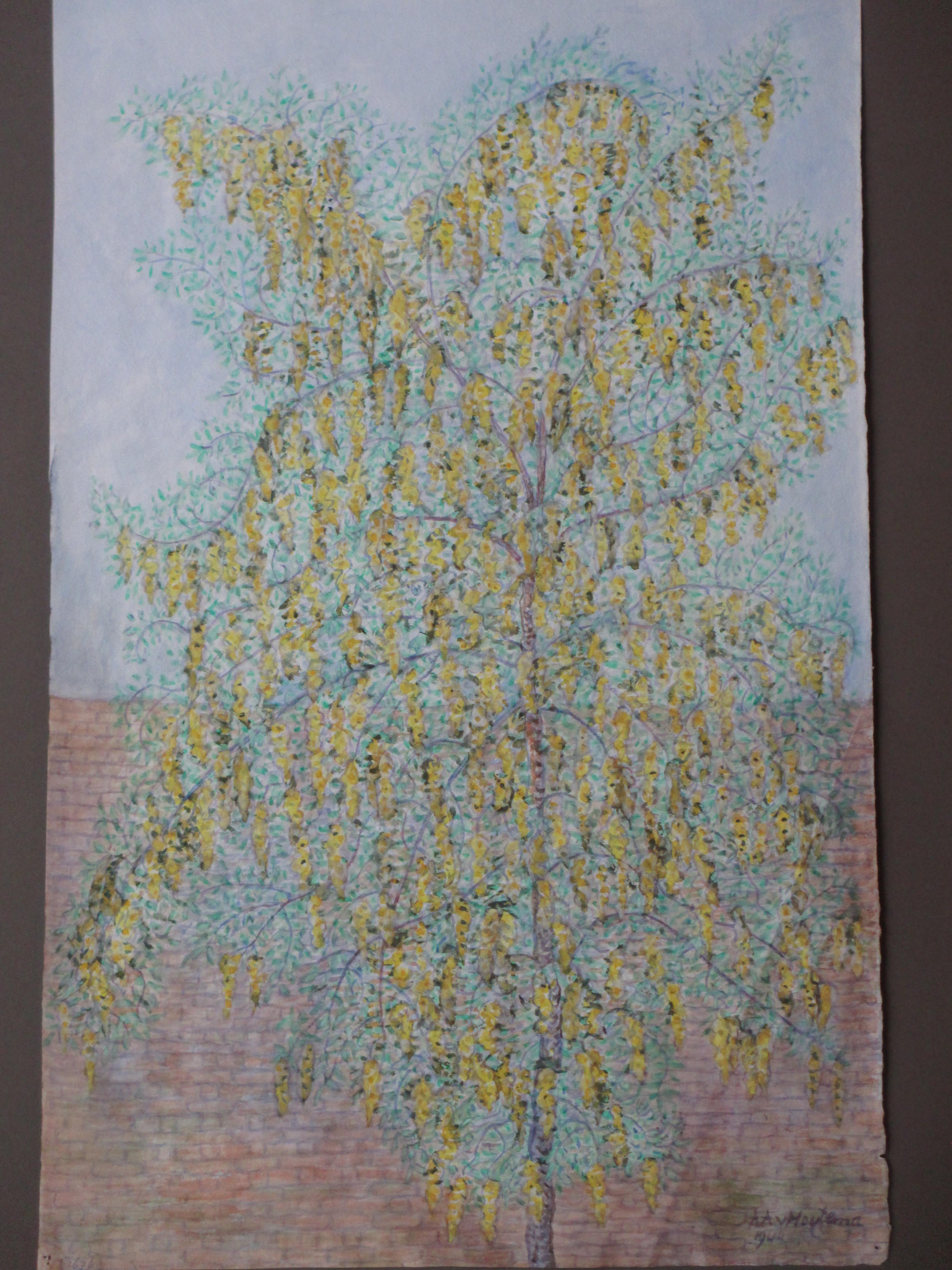 Antoinette van Hoytema - Boom in bloesem - Gemengde techniek kopen? Bied vanaf 40!