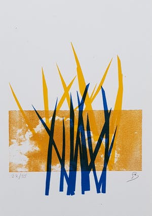 Niet of onleesbaar gesigneerd - Litho, monogram onbekend, incl. passepartout kopen? Bied vanaf 1!
