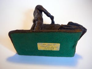 Jaap Hartman - De metselaar -brons, eind 20e eeuw- kopen? Bied vanaf 75!