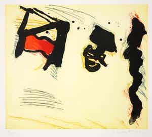 Ger Lataster - Kleurenets, Z.T. Abstracte compositie verkocht voor € 60!