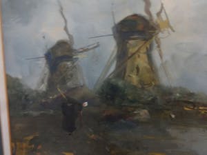 Adriaan Terhell - Adriaan C. Terhell (onder pseudo C. de Zeeuw): Aquarel Hollandse polderlandscha kopen? Bied vanaf 50!