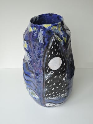 Marja Hooft - Monumentaal, uniek Vaasobject h 50 cm Keramiek 1990 kopen? Bied vanaf 495!